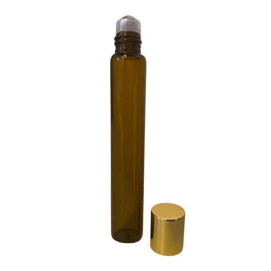 Frasco Vidro Rollon Âmbar 10ml